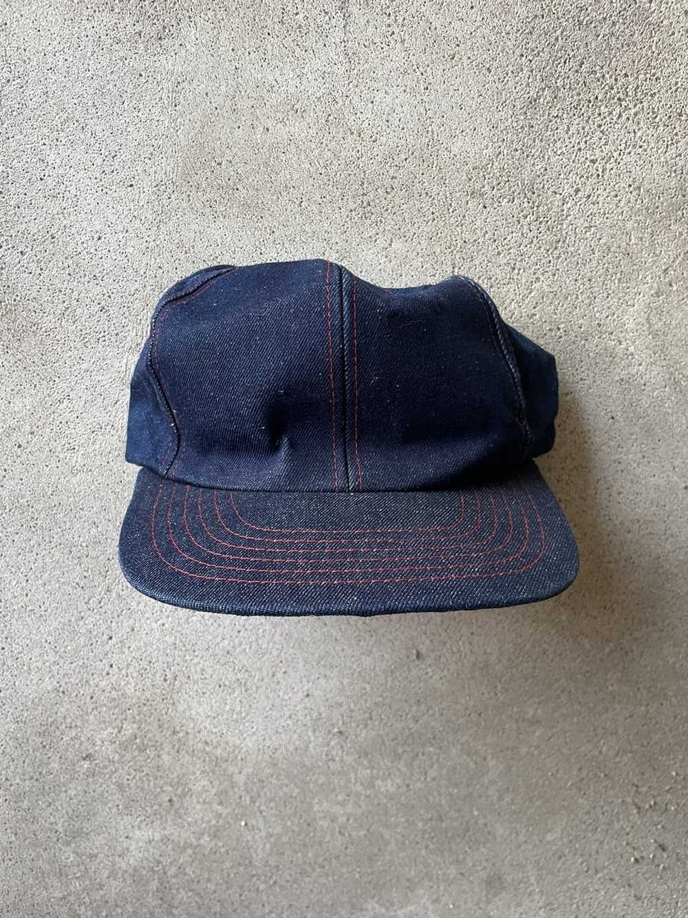 Vintage Vintage denim contrast stitch hat - image 2