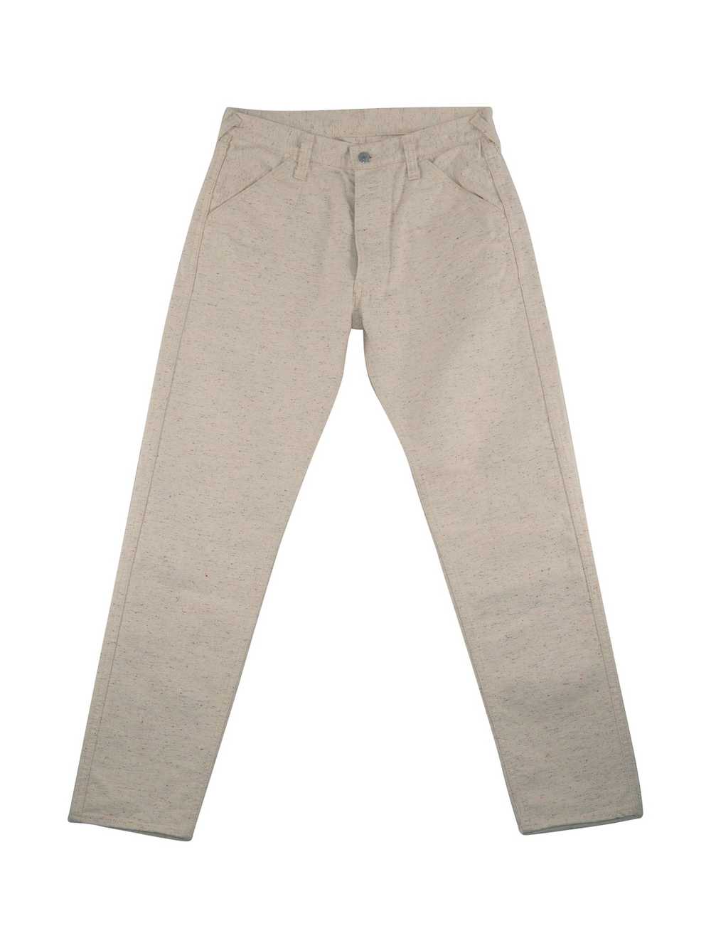 Evisu Multicolor Tweed White Denim Jeans Pants - image 4
