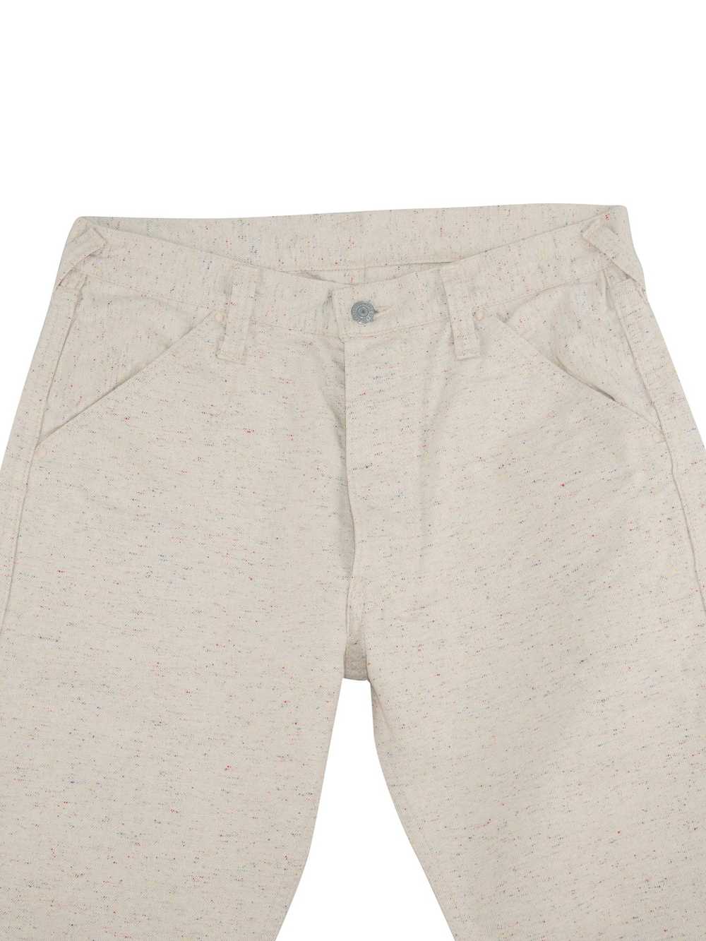 Evisu Multicolor Tweed White Denim Jeans Pants - image 5