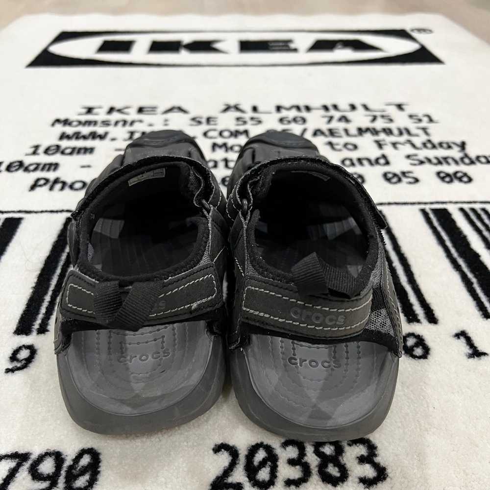 mens swiftwater leather crocs