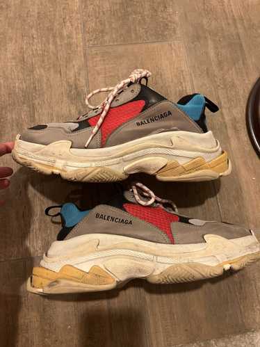 Balenciaga triple s 2024 red blue yellow