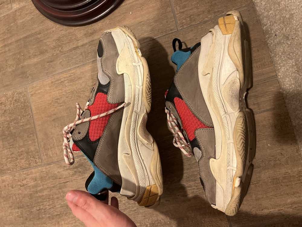 Balenciaga Balenciaga Triple S Grey Red Blue - image 2