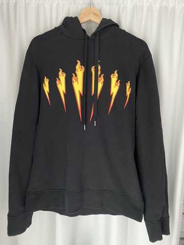 Neil Barrett Neil Barrett Lighting Flames Hoodie