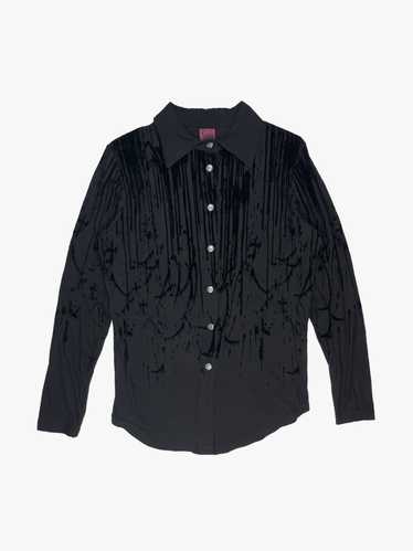 Jean Paul Gaultier AW1998 Velour Drip Shirt
