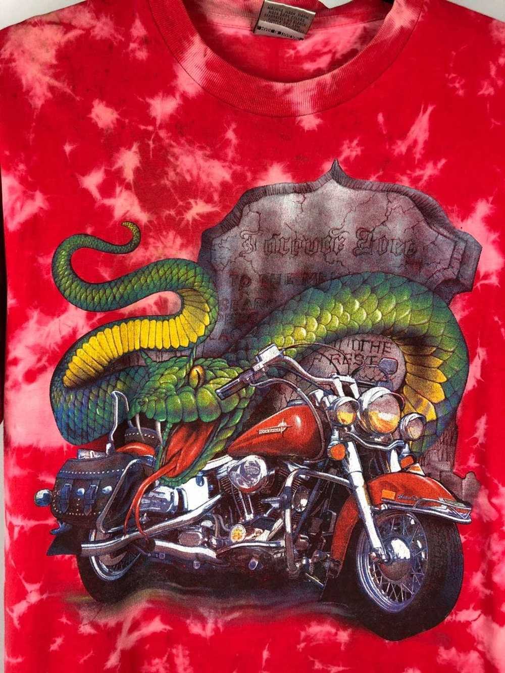 Band Tees × Rock Tees × Vintage Rock Eagle Harley… - image 2