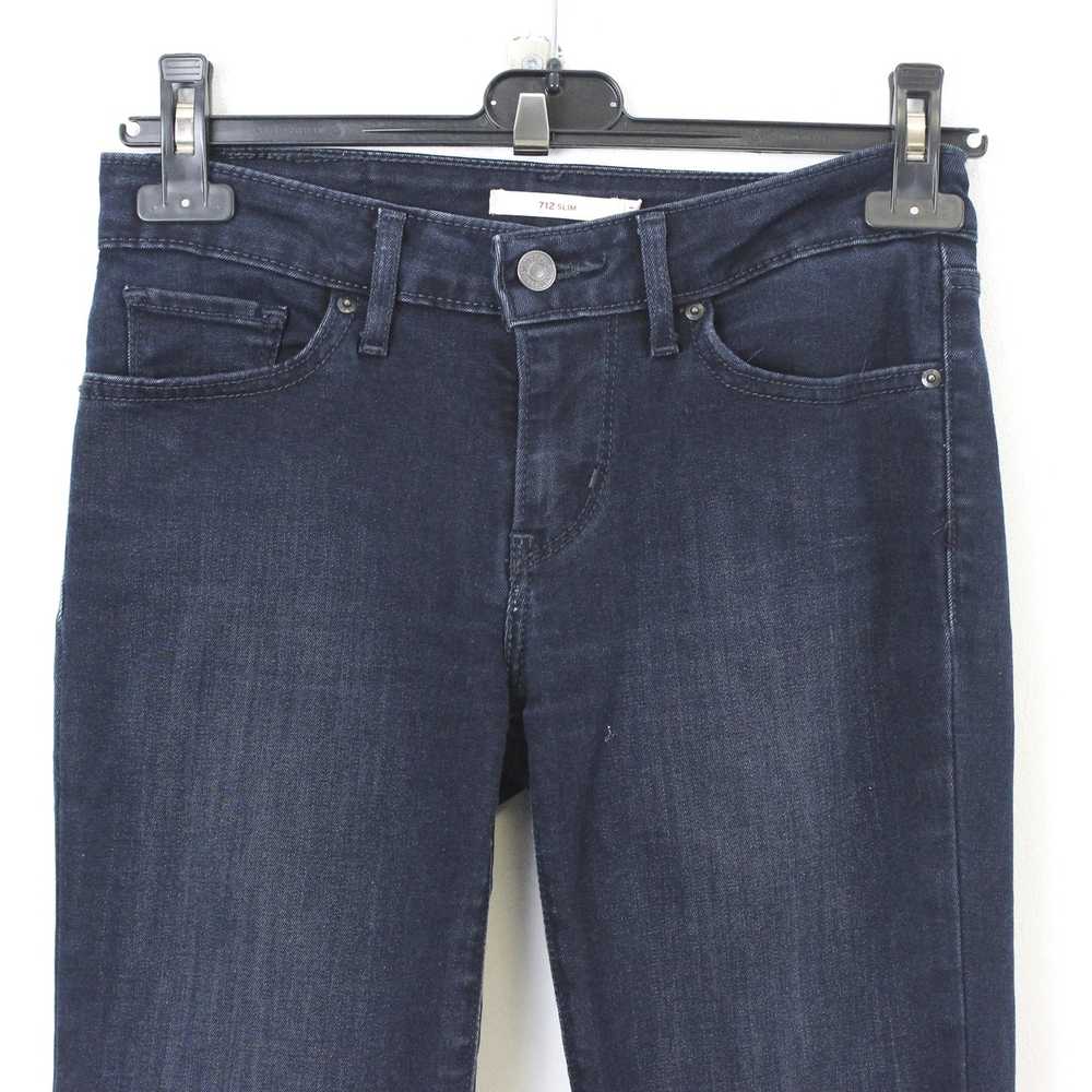 Levi's 712 Slim W26 L32 Jeans Mid Rise Trousers P… - image 2