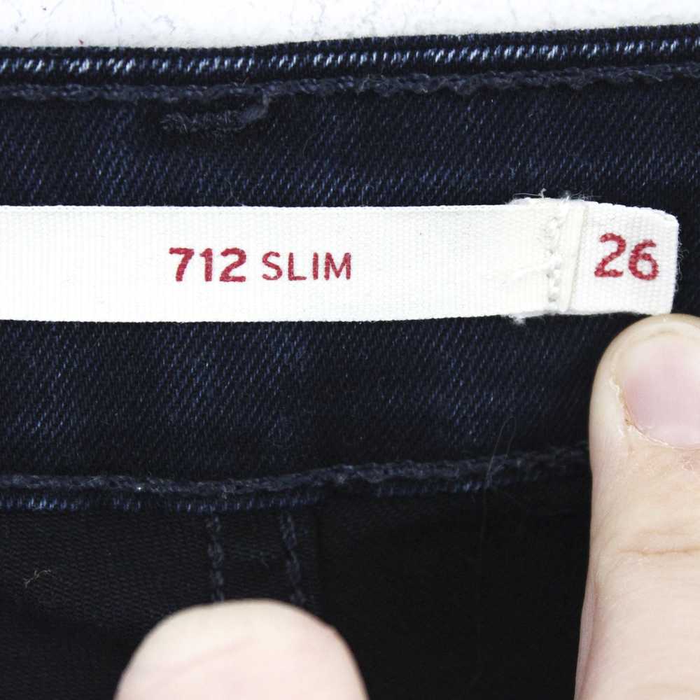 Levi's 712 Slim W26 L32 Jeans Mid Rise Trousers P… - image 5