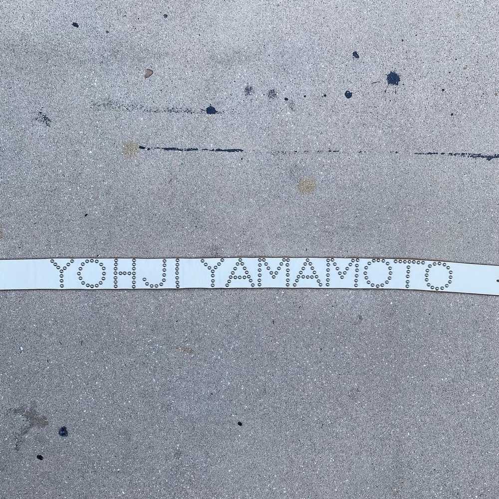 Yohji Yamamoto Yohji Yamamoto white studded leath… - image 2