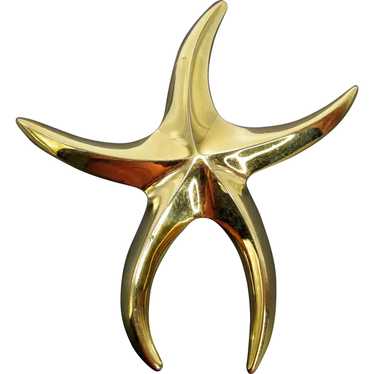 Huge 4" Monet Starfish Brooch - image 1