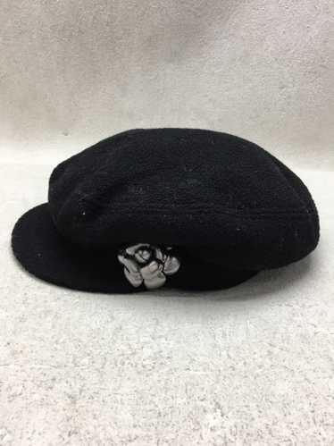 CHANEL Casquette Hat Newsboy cap Size M Wool Black