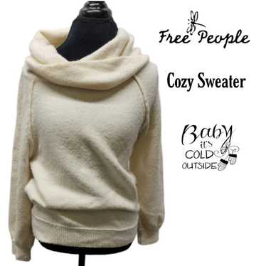 Free People wool blend sweater 25% alpaca wool ble