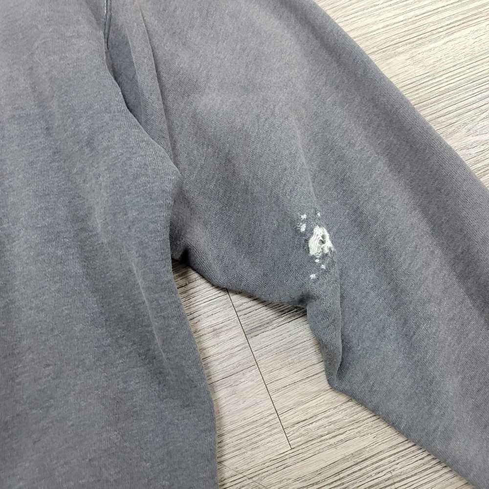 Streetwear slightly distressed gray crewneck swea… - image 5