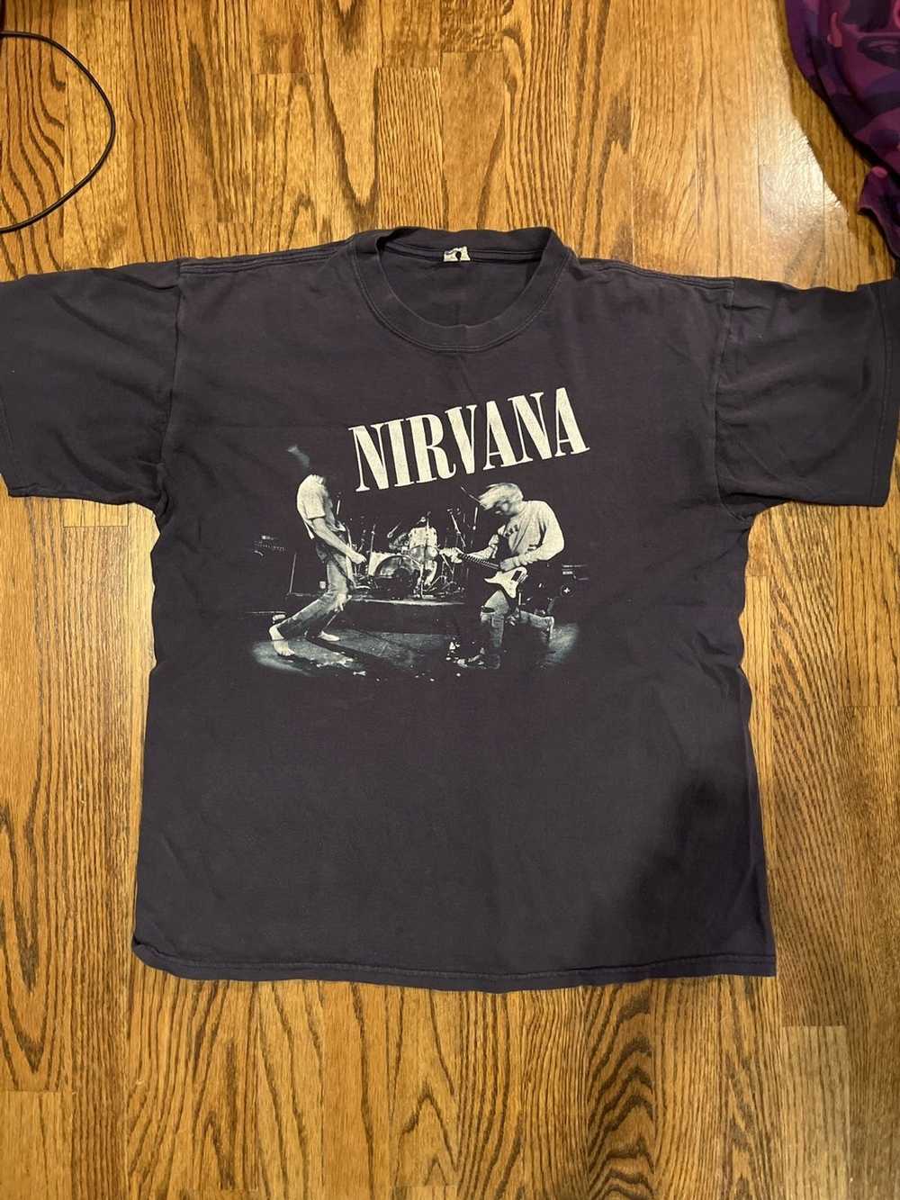 Vintage Nirvana shirt purchased at concert in ear… - image 1