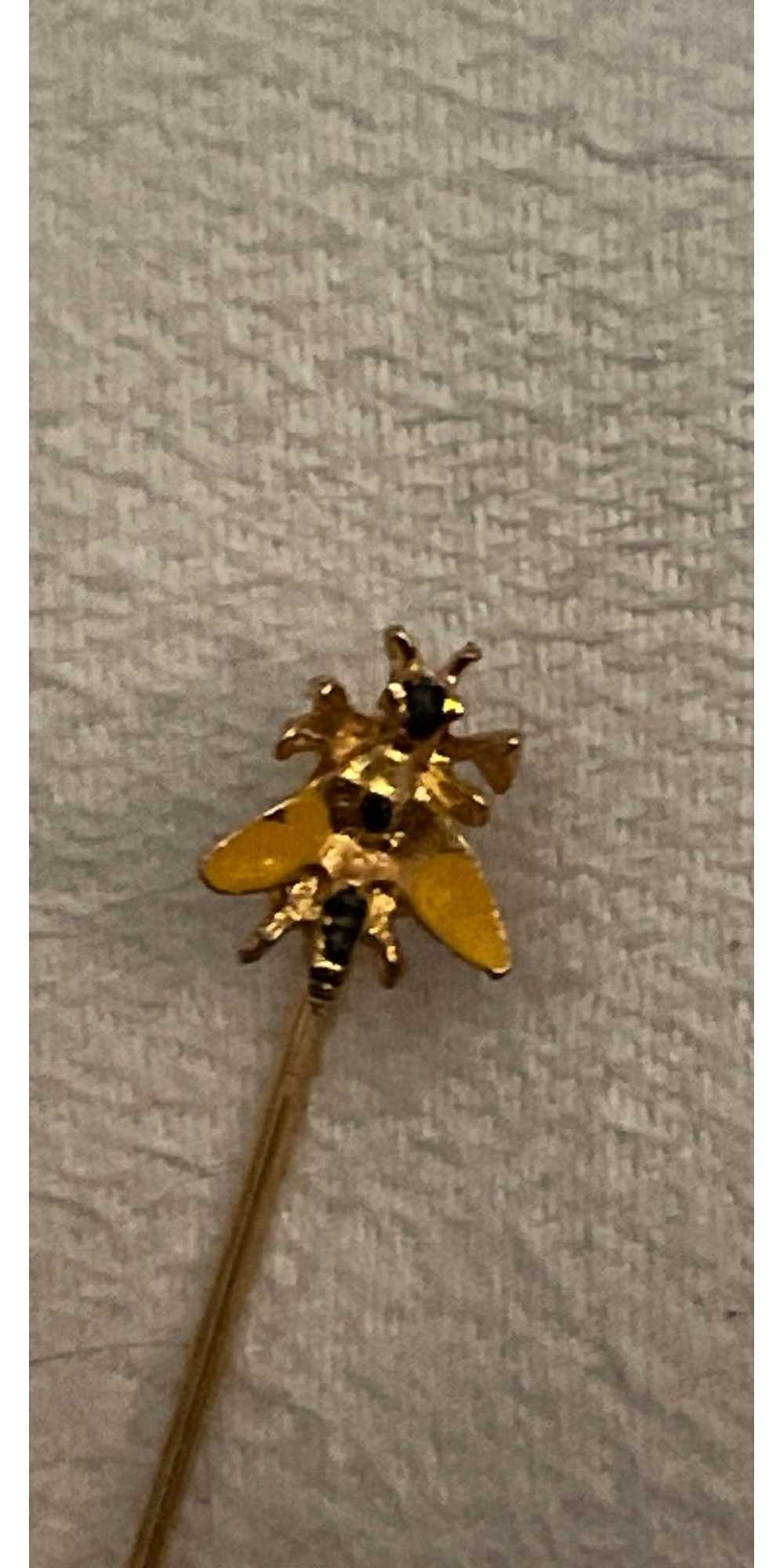 Vintage Vintage bumble bee stick pin - image 5