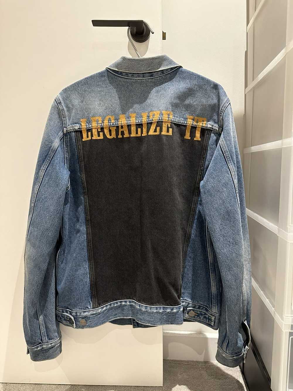 Palm Angels Palm Angels Legalize It Denim Jacket - image 1