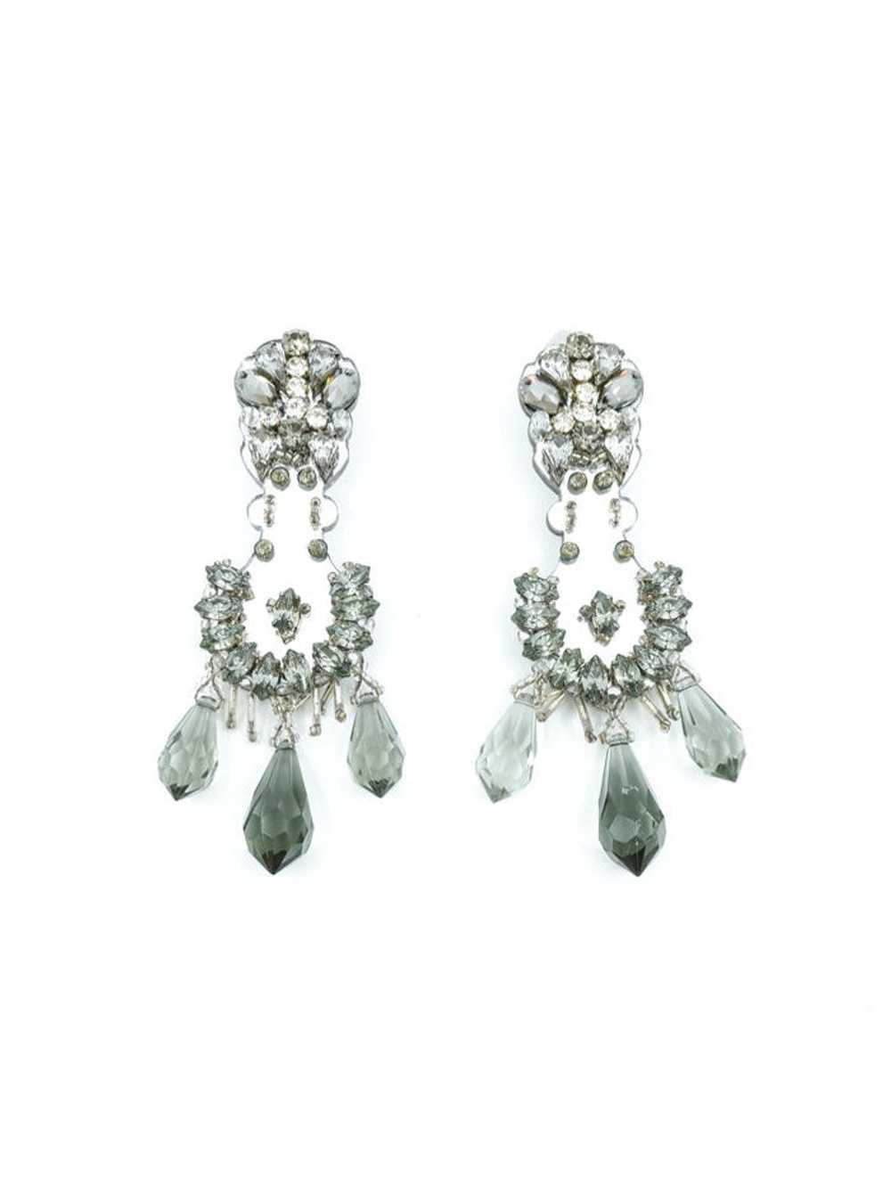 Prada Mirrored Clip Earrings - image 1