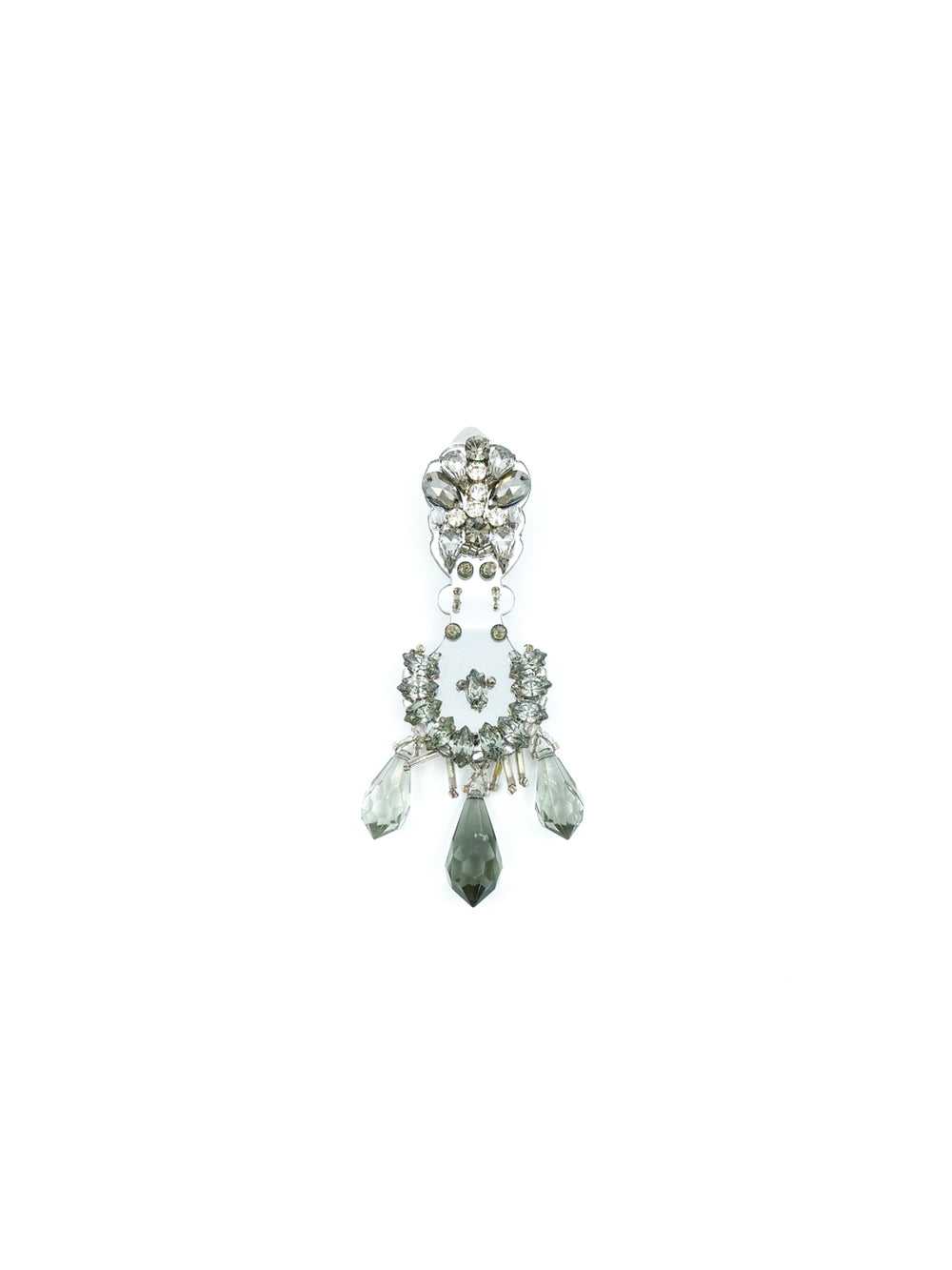 Prada Mirrored Clip Earrings - image 2