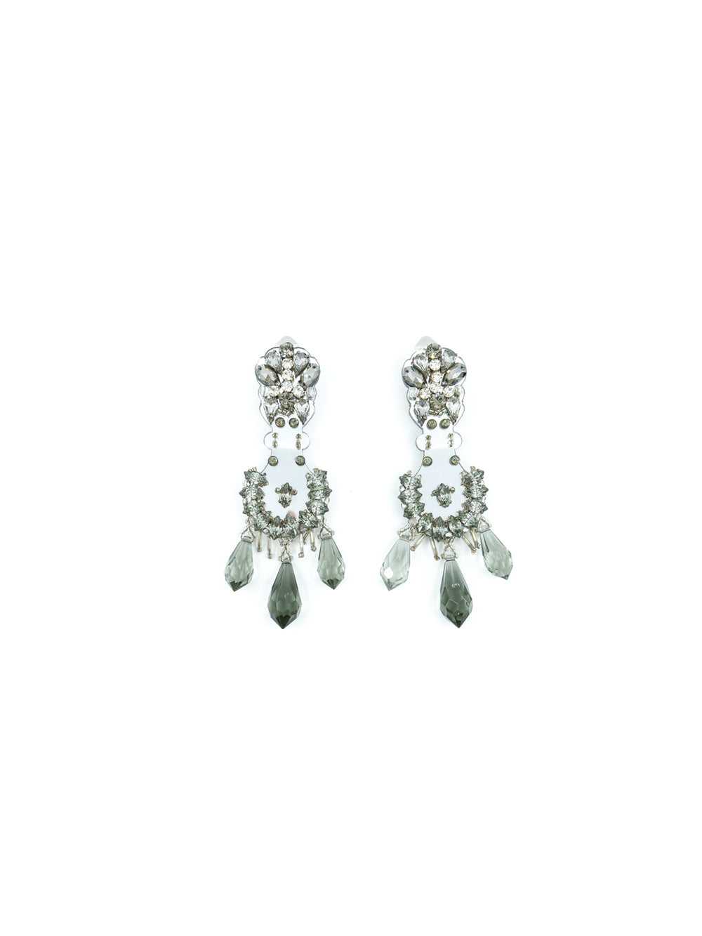 Prada Mirrored Clip Earrings - image 3