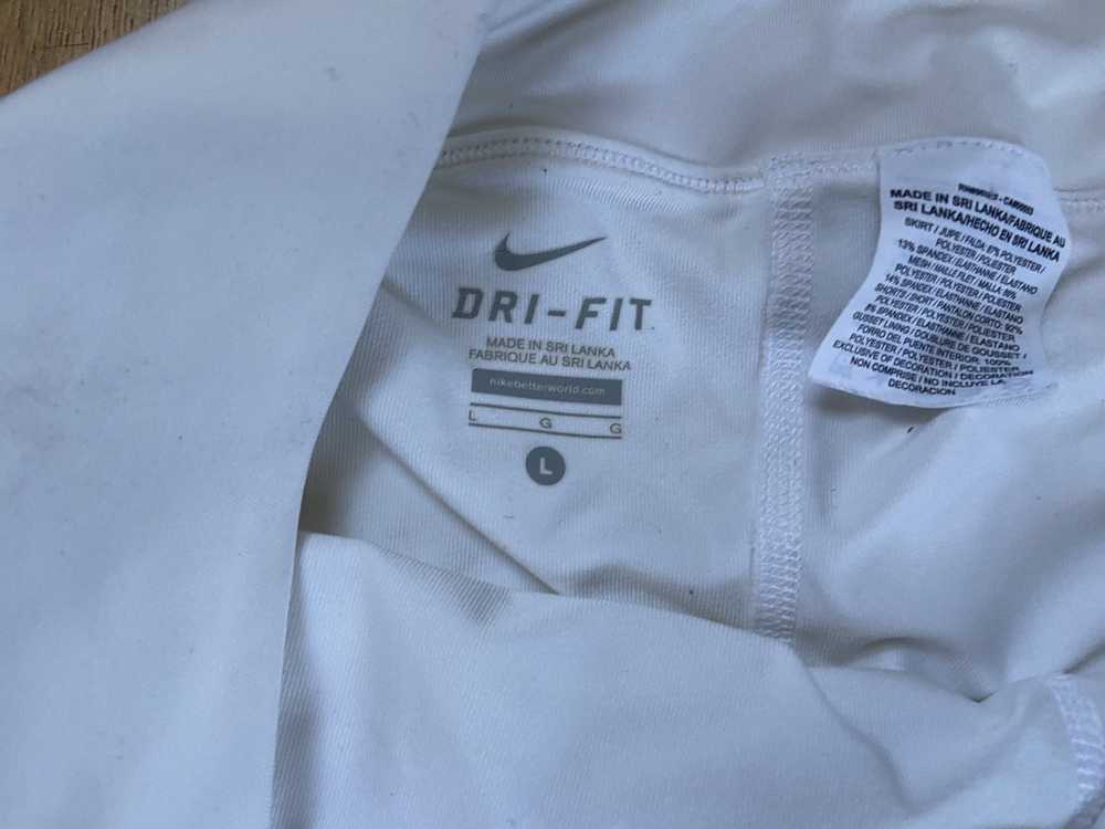 Nike Nike White Tennis Skirt DriFit Ladies Large - image 2