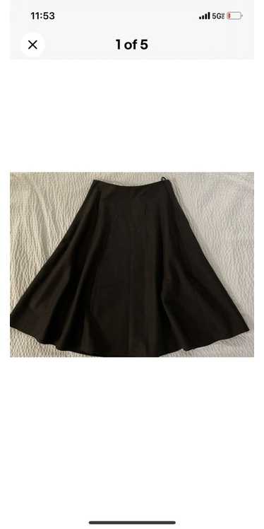 The Row Wool-Mohair Flannel A-Line Midi Skirt