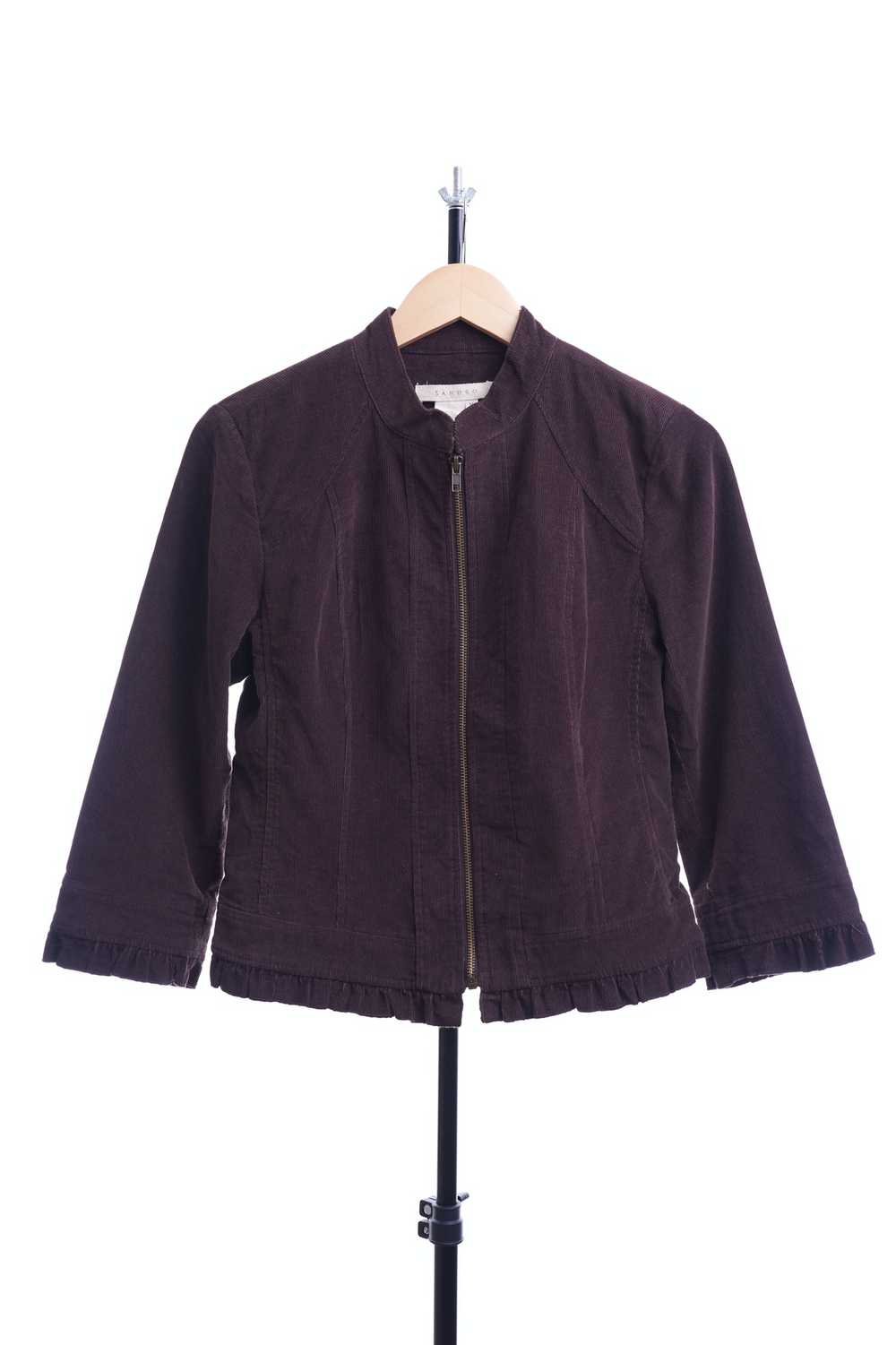 Sandro Sandro Blazer Women M Brown Jacket - image 1