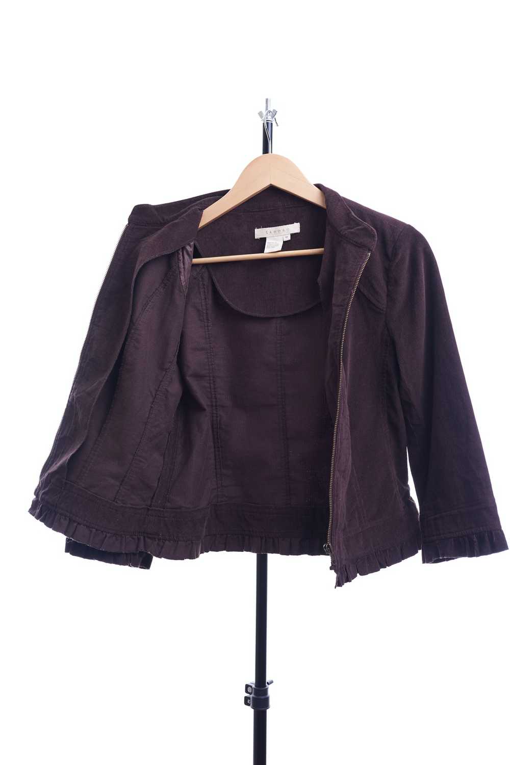 Sandro Sandro Blazer Women M Brown Jacket - image 3