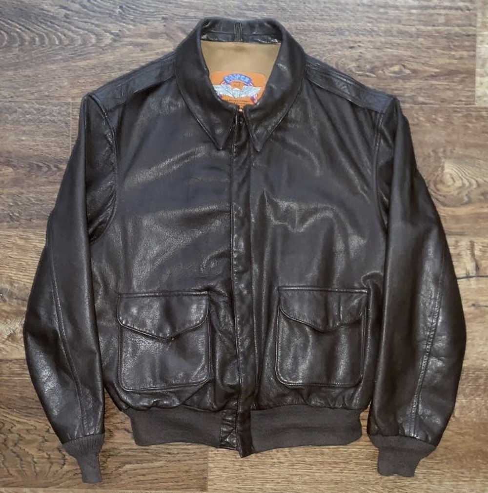 Us Air Force × Vintage Vintage brown leather jack… - image 1