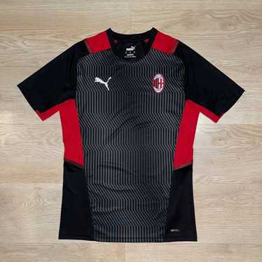 PUMA+AC+Milan+2018%2F19+Red+%2F+Black+Soccer+Jersey+Size+Small for sale  online