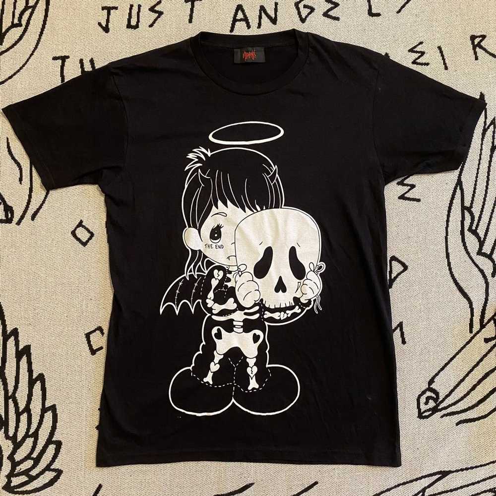 Abvhvn Abvhvn Skeleton Angel Girl T-Shirt - image 1