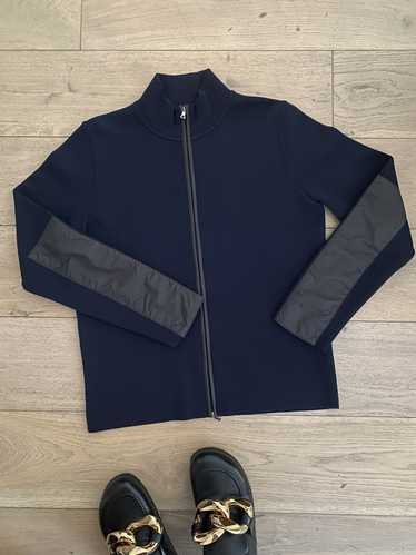 Prada Dark navy Blue Prada zip cardigan wool Line… - image 1