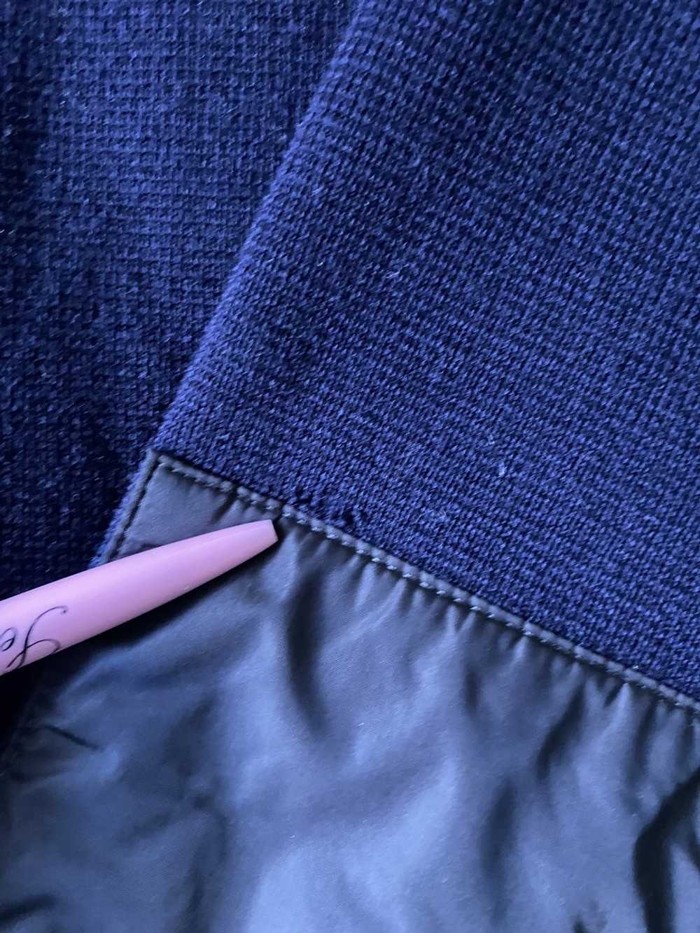 Prada Dark navy Blue Prada zip cardigan wool Line… - image 8