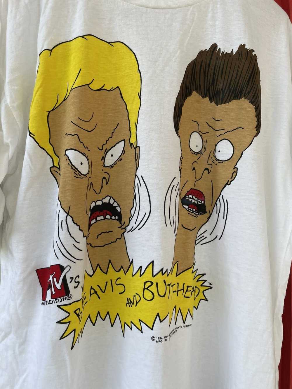 Band Tees × Mtv × Vintage Rare Vintage 90s Beavis… - image 2