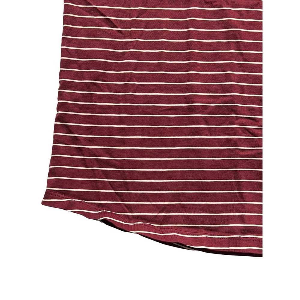 Lands End Lands End Women's Relaxed Fit Maroon Wh… - image 2