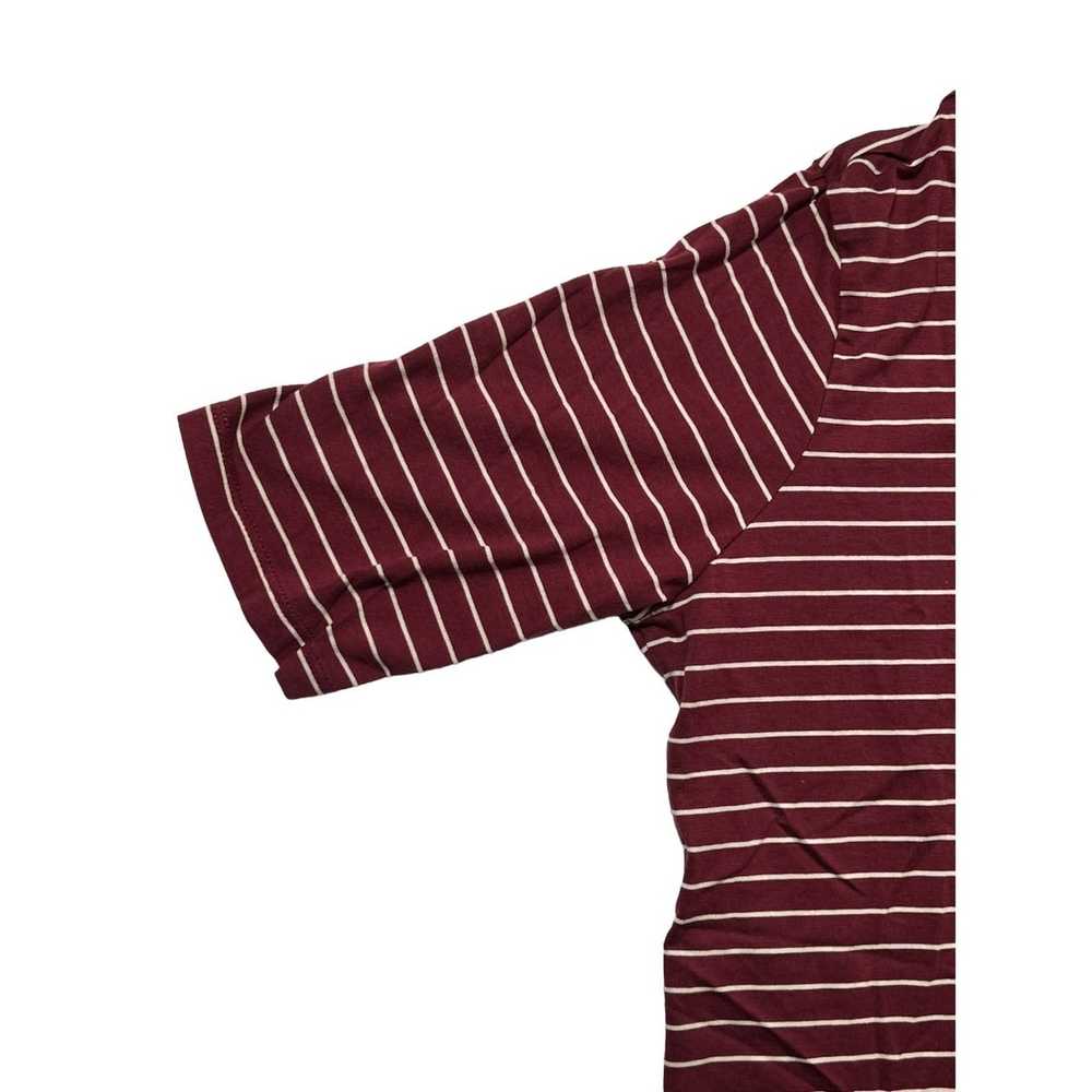 Lands End Lands End Women's Relaxed Fit Maroon Wh… - image 4