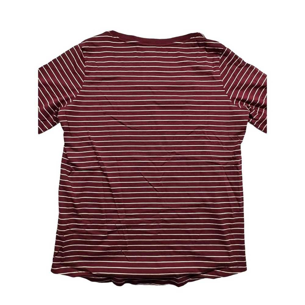 Lands End Lands End Women's Relaxed Fit Maroon Wh… - image 5