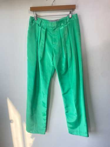 Mia Vesper Shiny Green Trousers - image 1