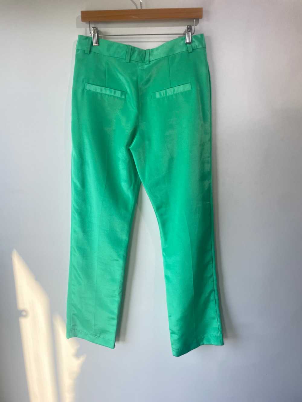 Mia Vesper Shiny Green Trousers - image 2