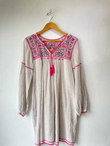 Ulla Johnson Raw Silk Embroidered Dress - image 1