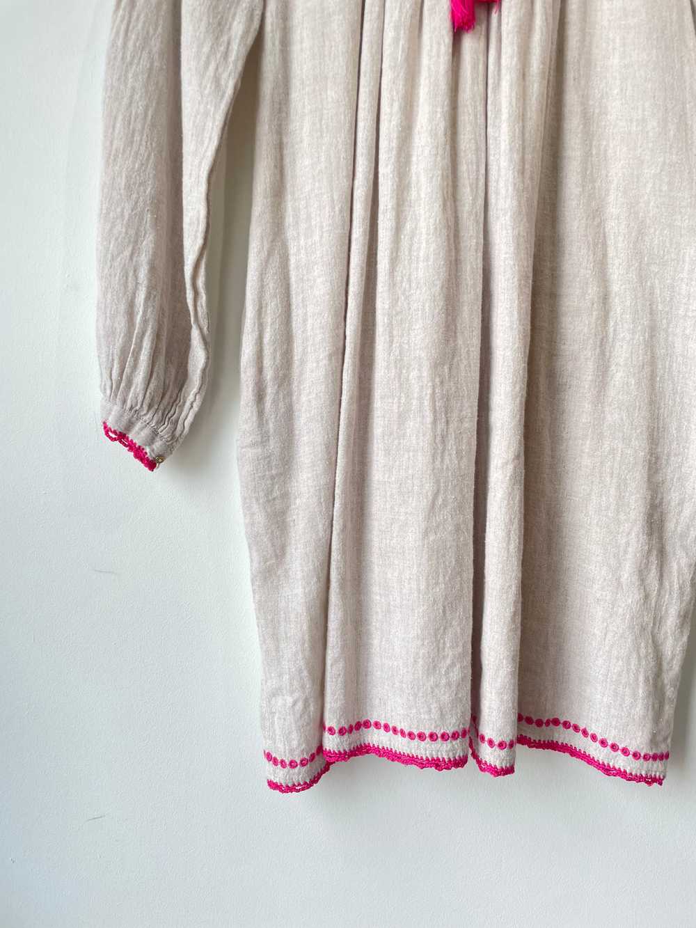 Ulla Johnson Raw Silk Embroidered Dress - image 2
