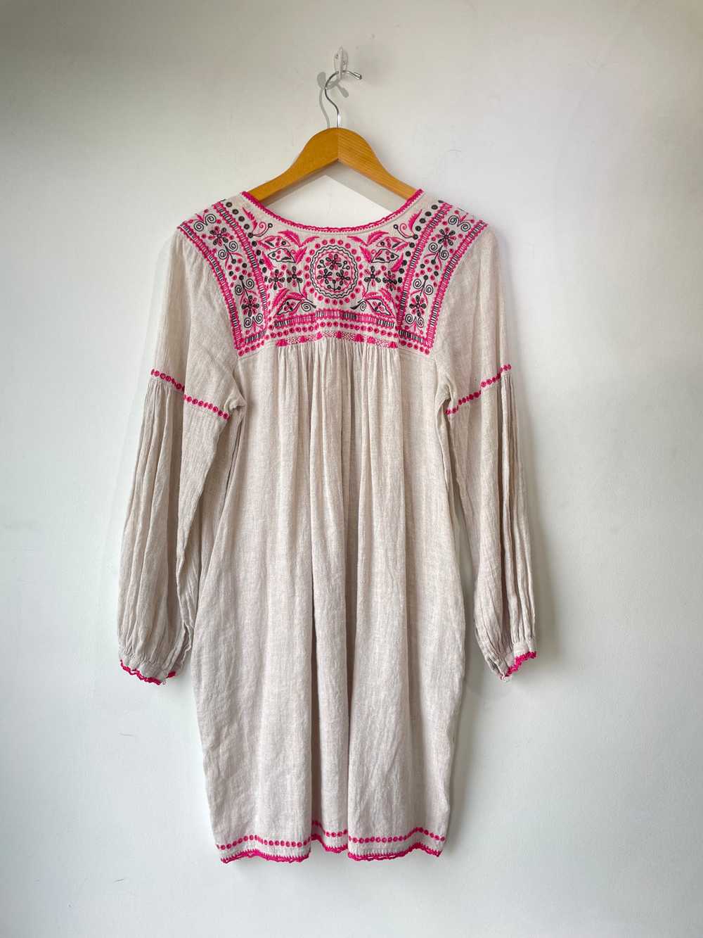 Ulla Johnson Raw Silk Embroidered Dress - image 4