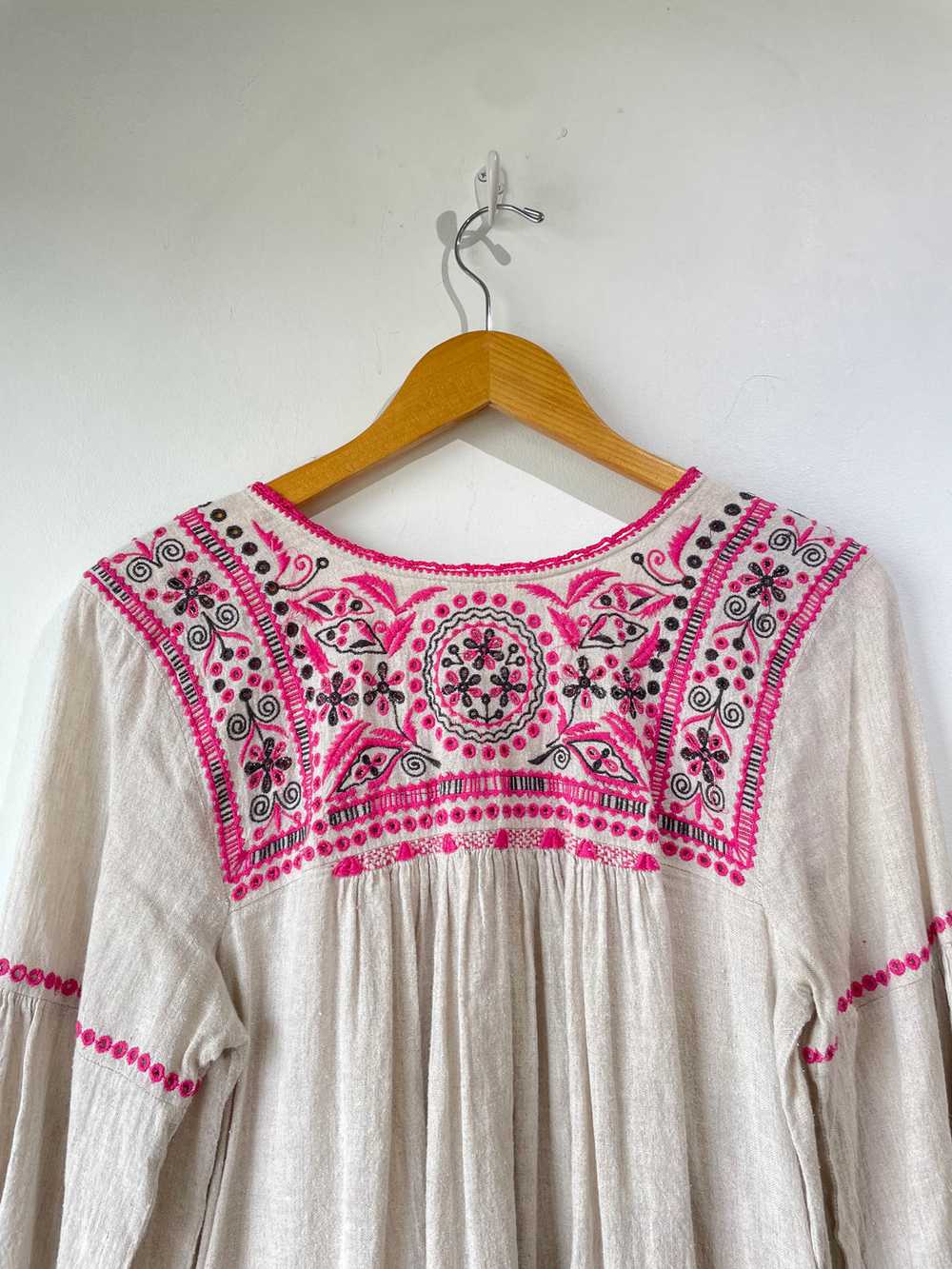 Ulla Johnson Raw Silk Embroidered Dress - image 5