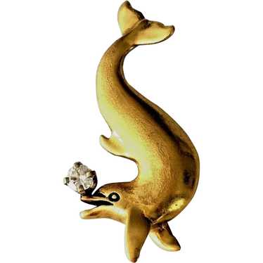 g & g Appleby 18K Yellow Gold Playful Dolphin 3D C