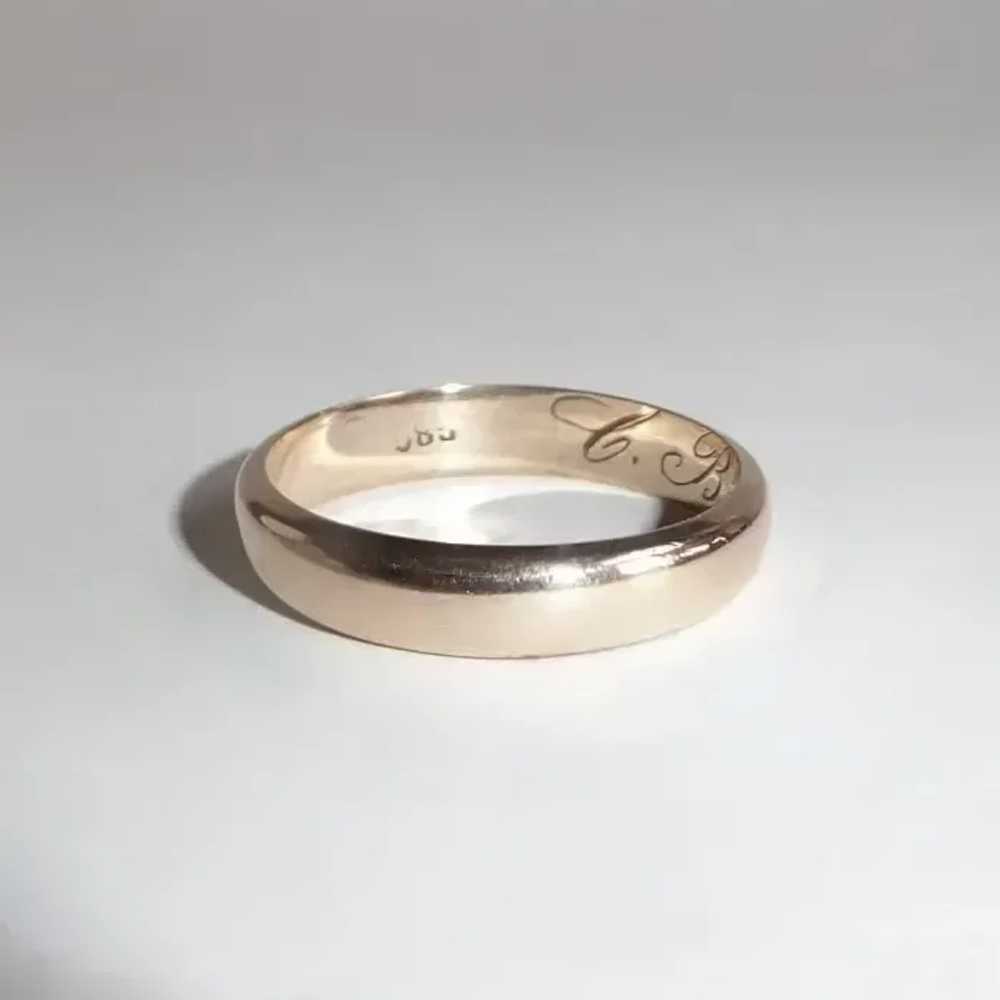Edwardian 14k Rose Gold Band Ring c1910 - image 10