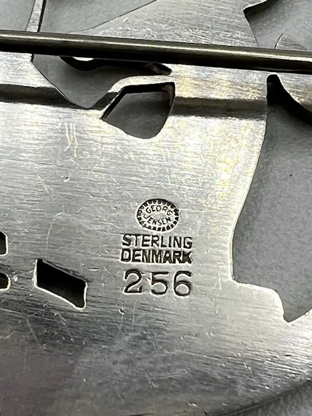 Vintage Georg Jensen Sterling Silver Deer Pin Bro… - image 5