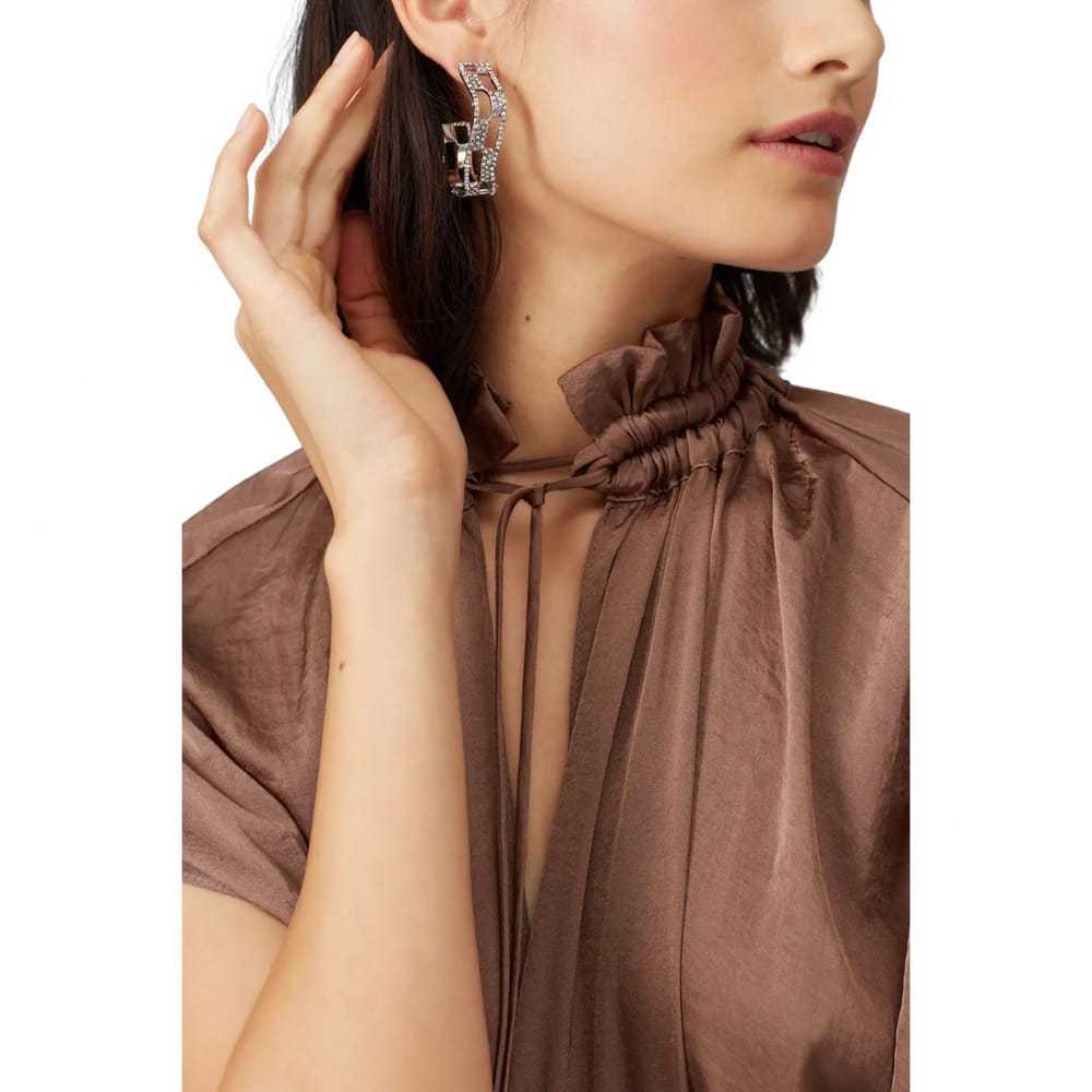 Alexis Bittar White gold earrings - image 2