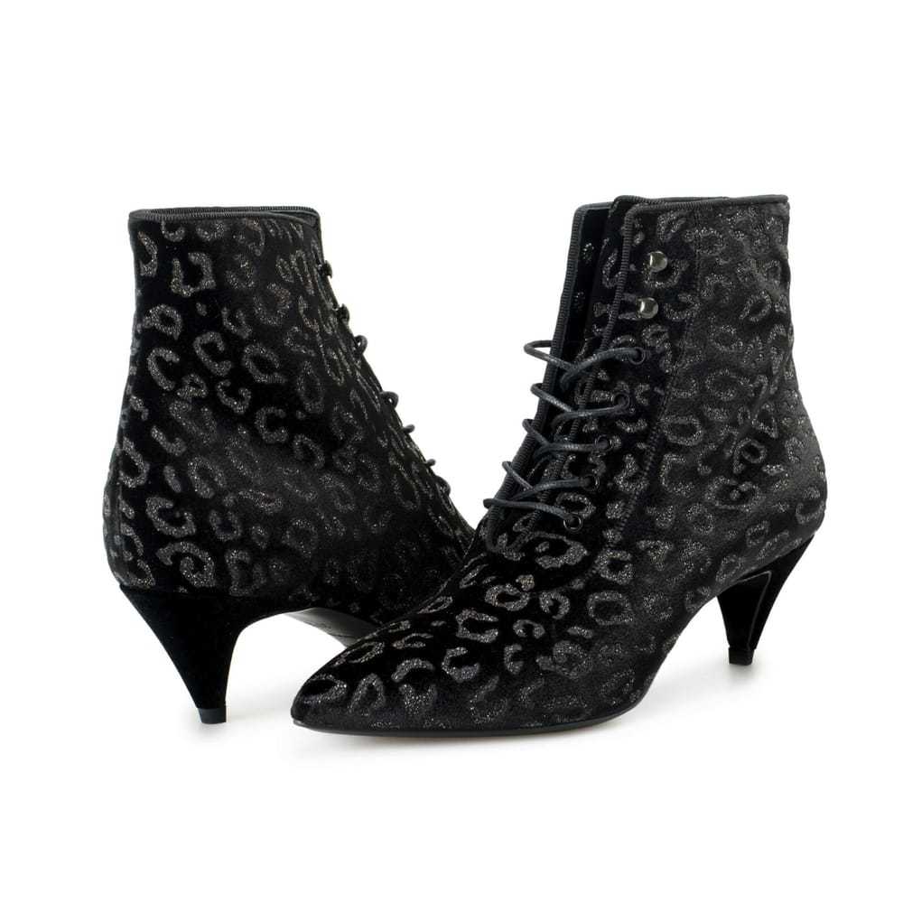 Saint Laurent Charlotte leather lace up boots - image 8