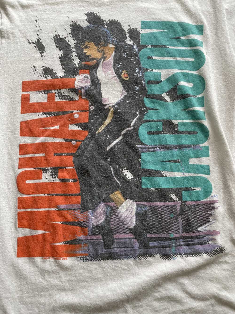 Band Tees × Michael Jackson × Vintage Vintage 198… - image 2