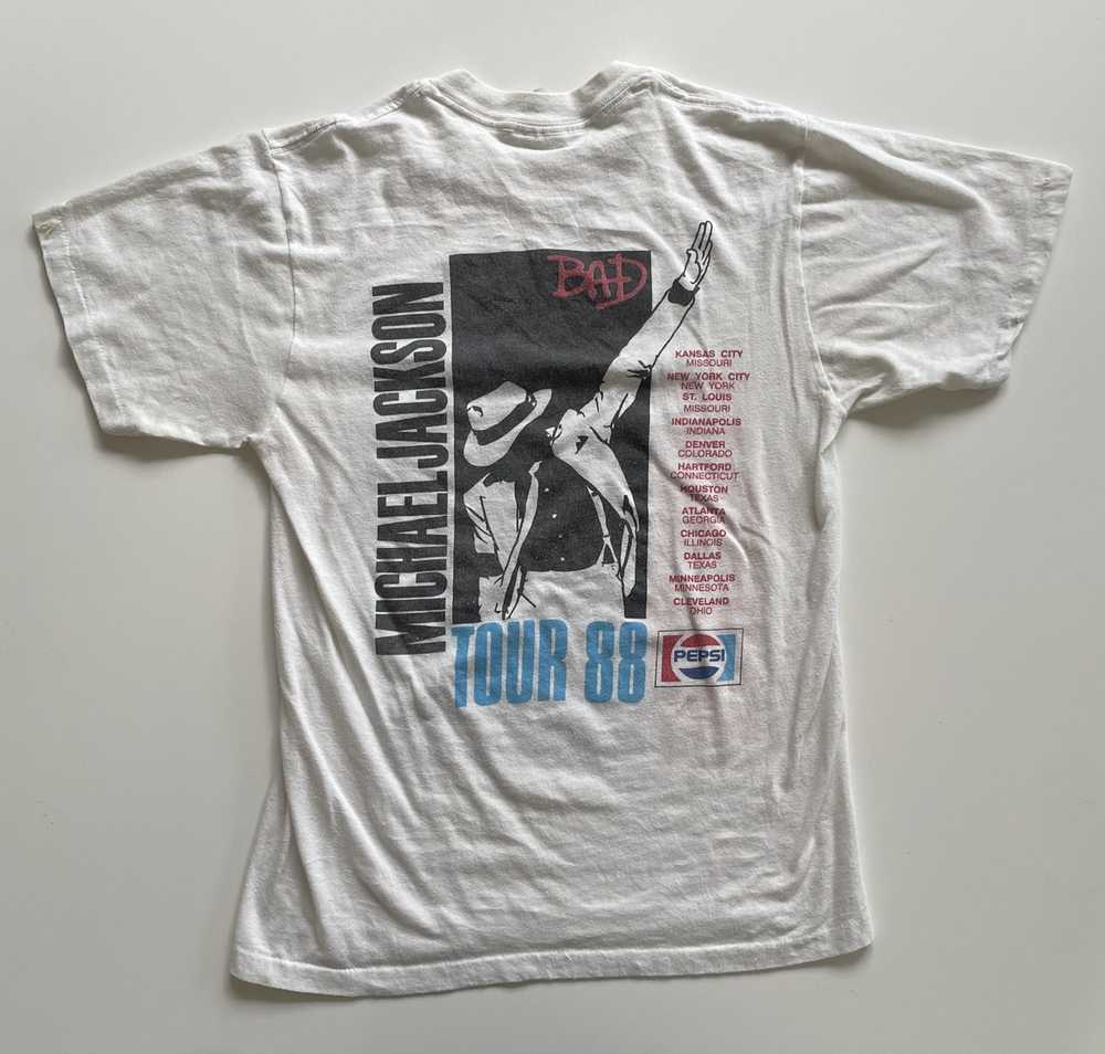 Band Tees × Michael Jackson × Vintage Vintage 198… - image 4