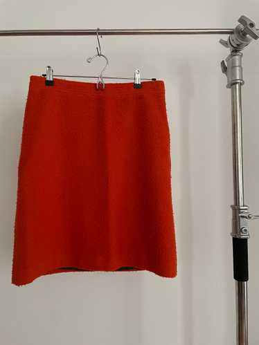 Miu Miu fall/winter 1999 fuzzy orange skirt