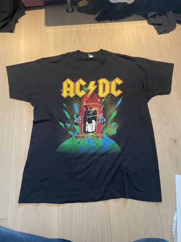 ACDC (2018) Official Women's Band Logo Lucky Brand Crop Top T